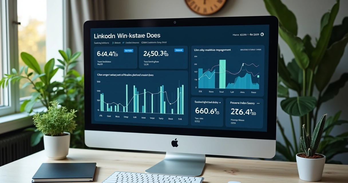 Dashboard mostra análise de conversas e resultados no LinkedIn 