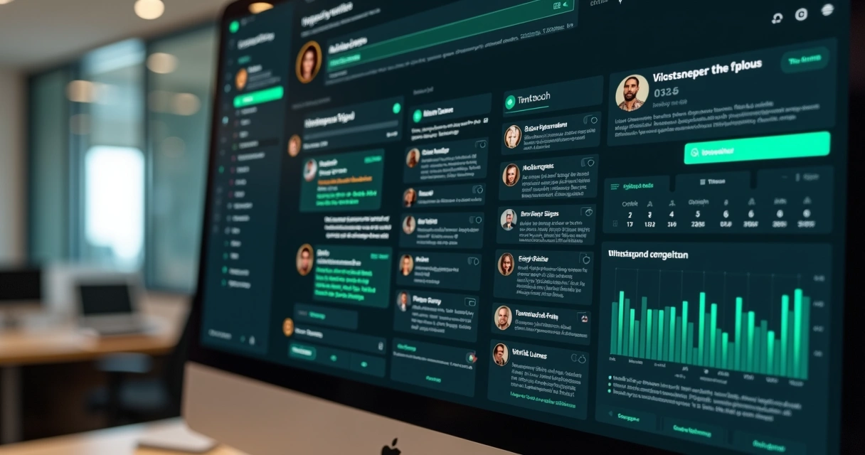 Tela de análise de conversas de vendas no WhatsApp com destaques automáticos 