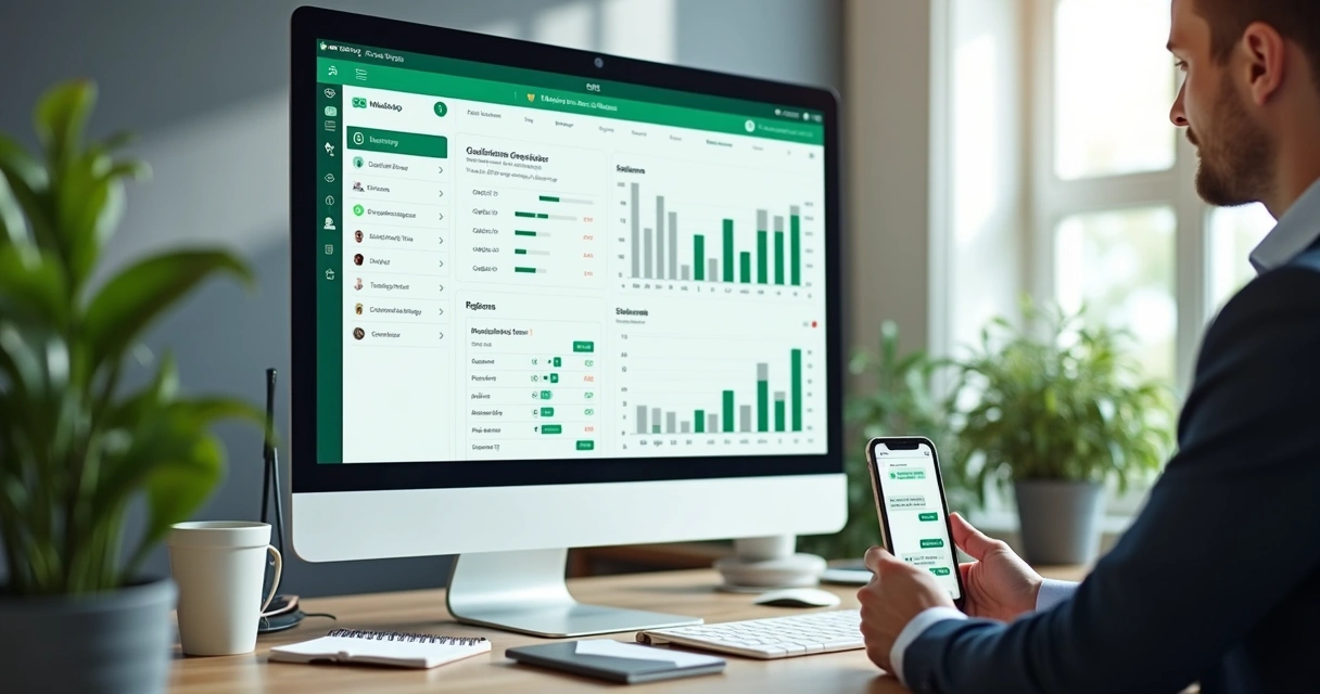 Painel com análise de conversas no WhatsApp e classificação de leads 