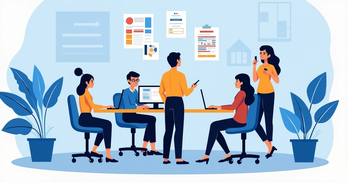 Equipe analisando riscos de reputação digital por influenciadores 