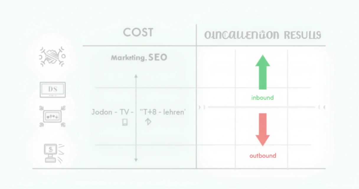 Tabela comparativa entre custos de inbound e outbound 