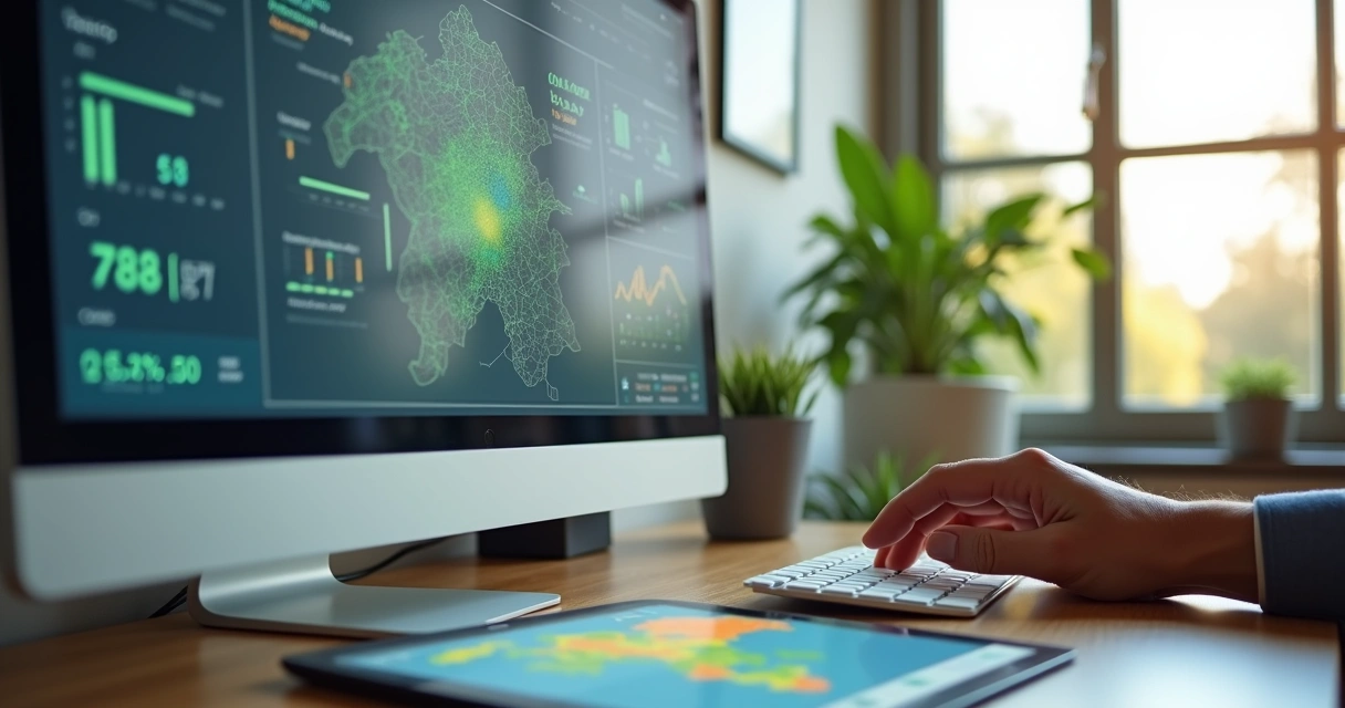 Análise de dados agrícolas em computador 