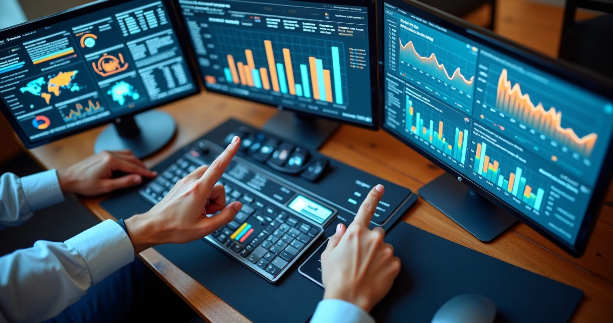 Análise de dados digitais em telas de computador 