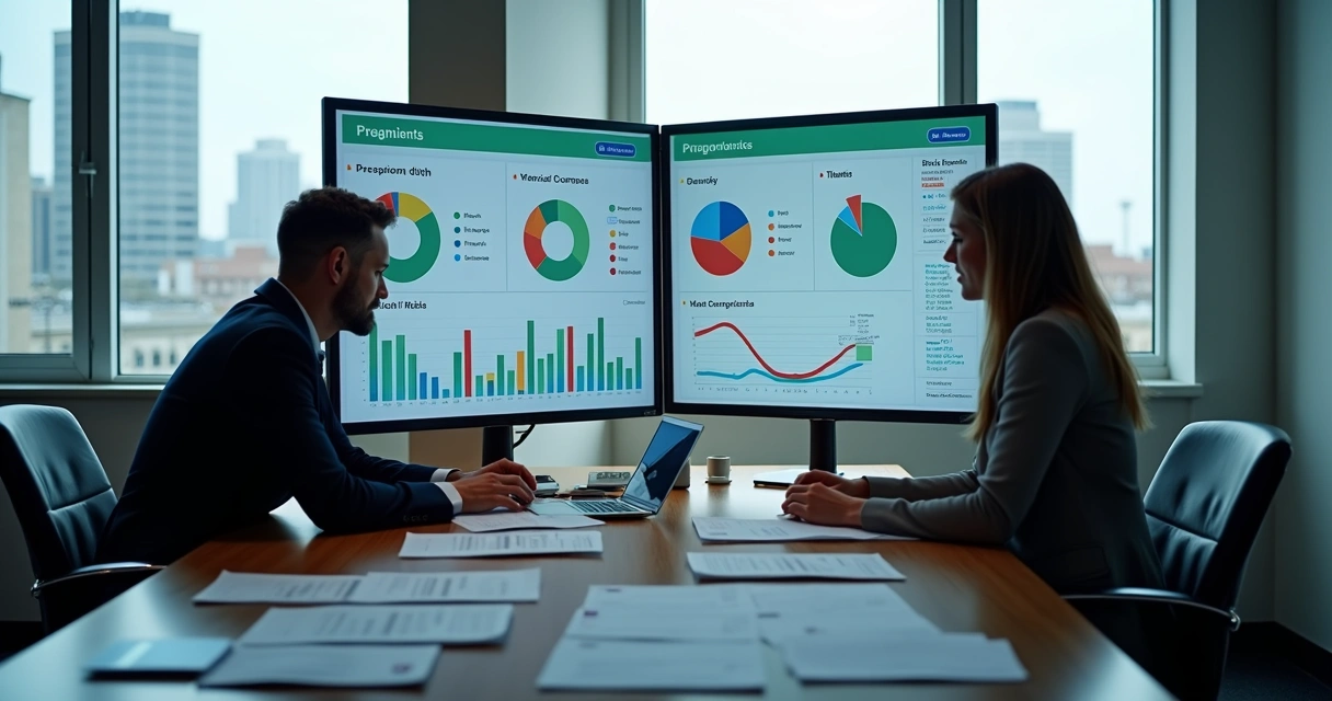 Análise de dados financeiros em empresa 