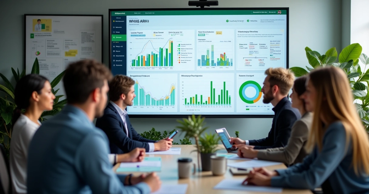 Equipe analisando dados no Power BI