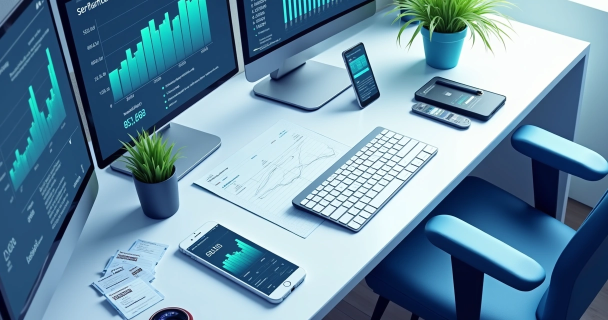 Gráfico mostrando análise de dados em evento digital