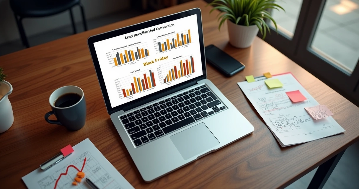 Análise de dados de leads com gráficos Black Friday 