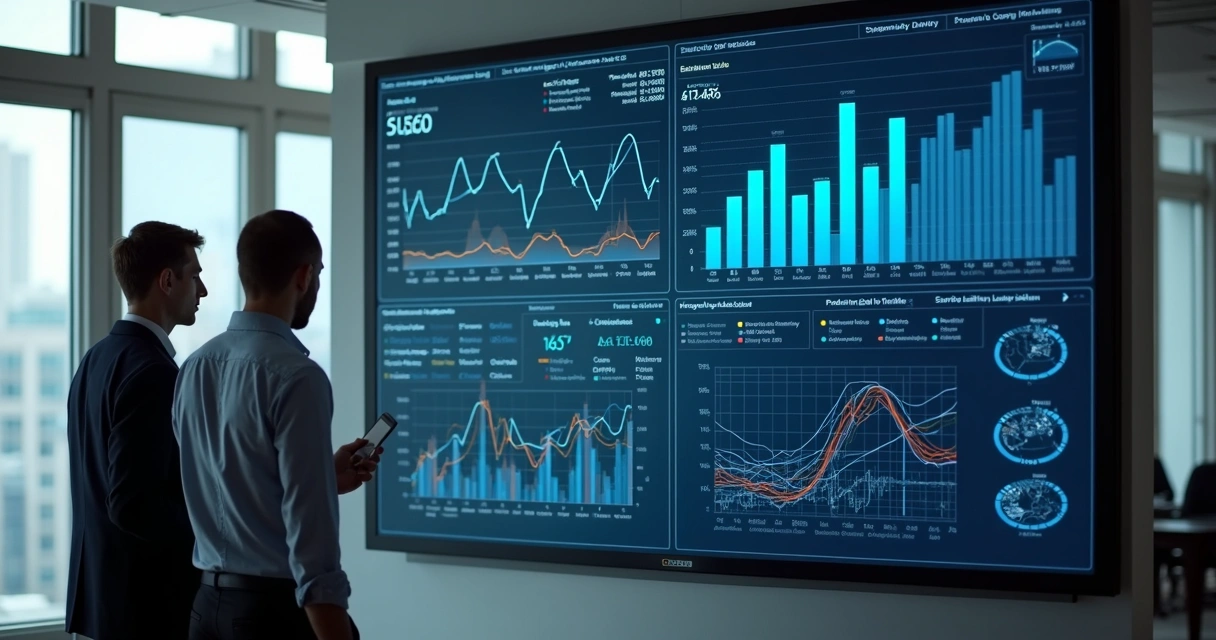 Tela de análise preditiva de dados para tomada de decisão 