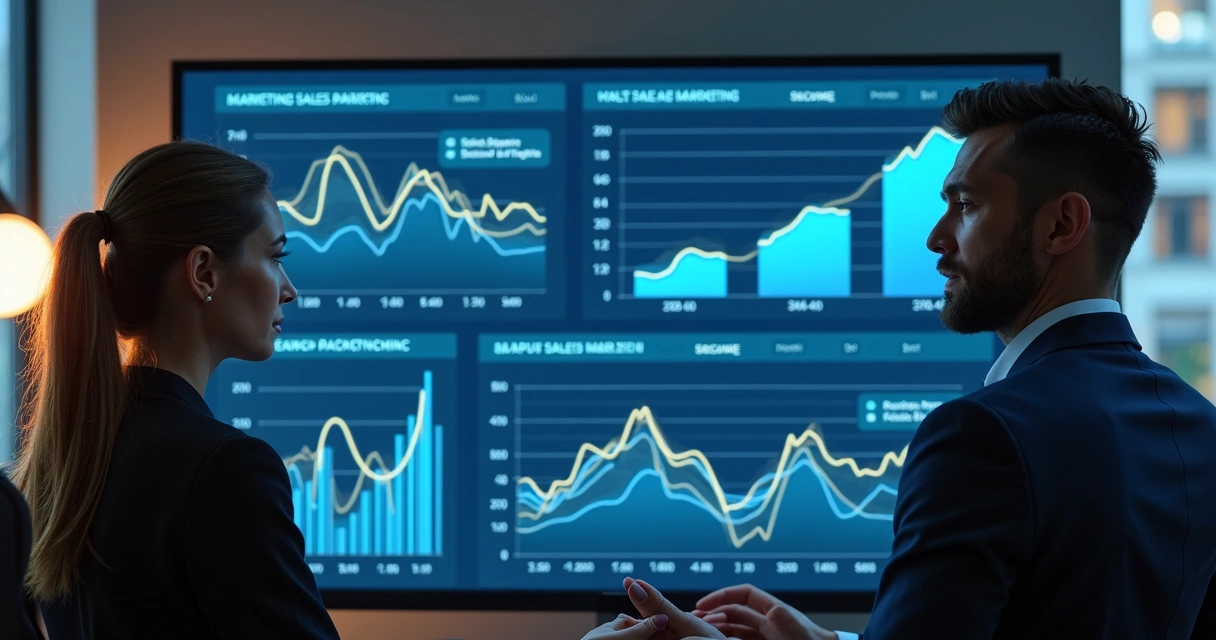 Dashboard de análise de dados para marketing e vendas 