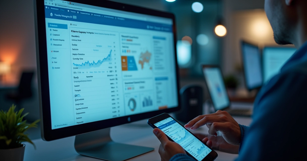 Tela com dados de empresas e filtro de segmentação para personalização da proposta 