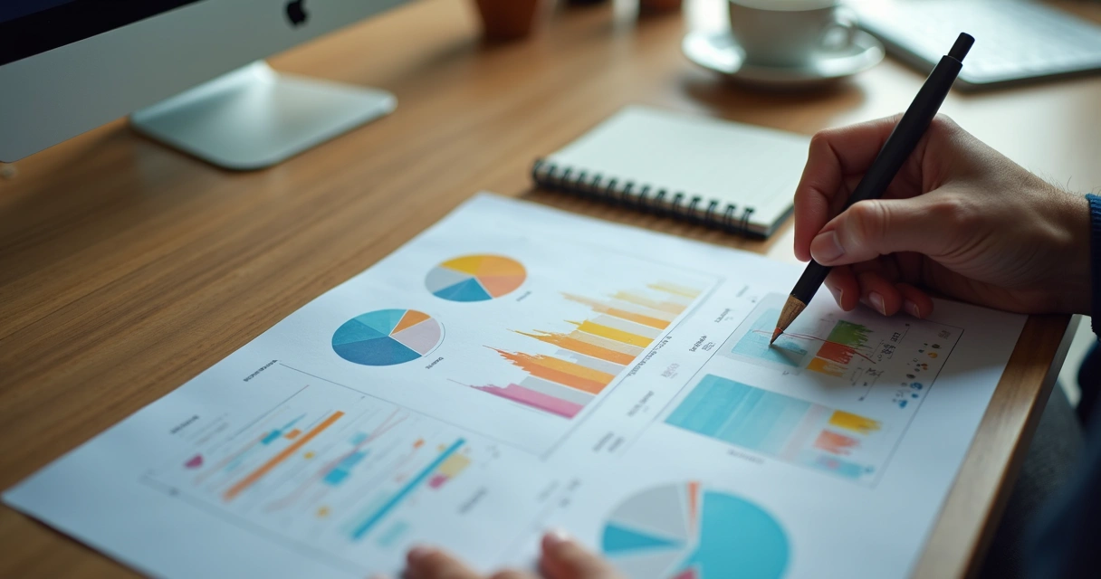 Análise de dados de atendimento em tela de computador 