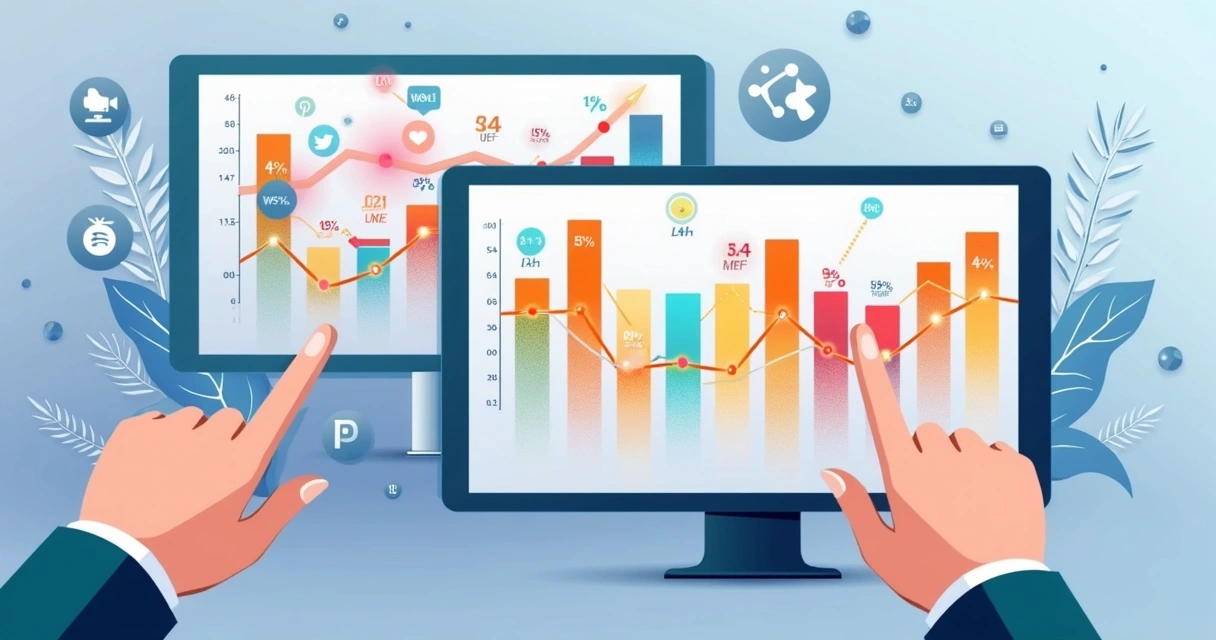 Gráfico colorido com horários e engajamento em redes sociais 