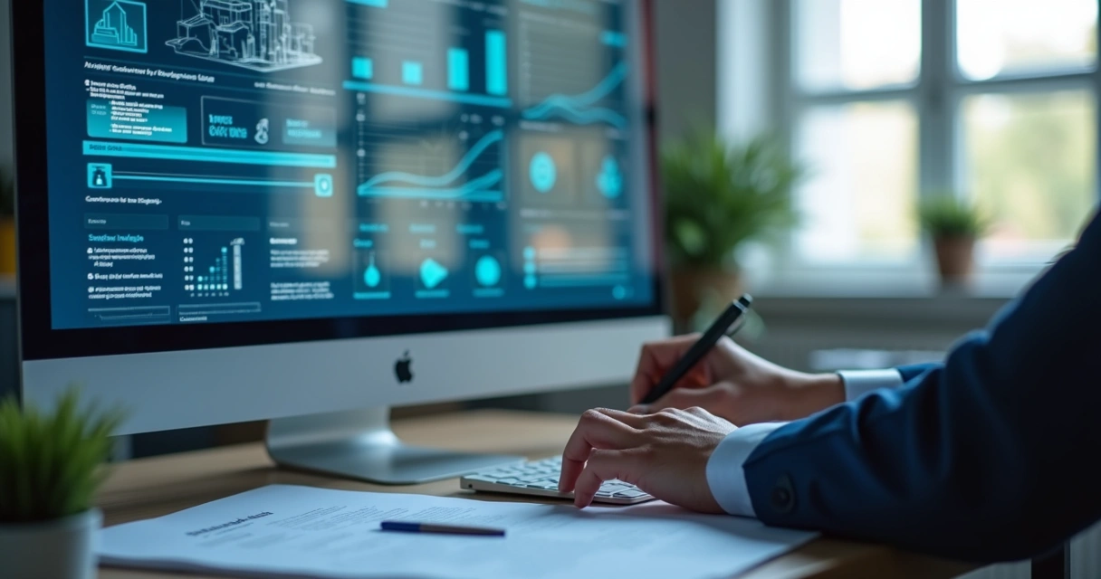 Tela com análise de dados e transparência no uso de informações 