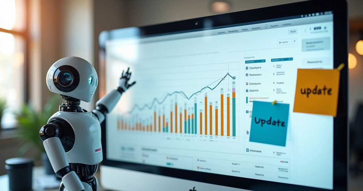 Painel de dados mostrando melhorias em chatbot 