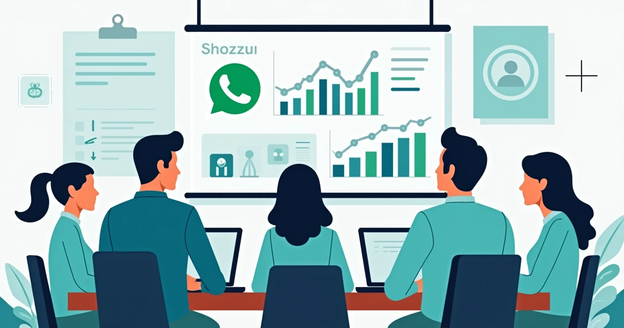 Assessoria política analisando dados de campanha no WhatsApp