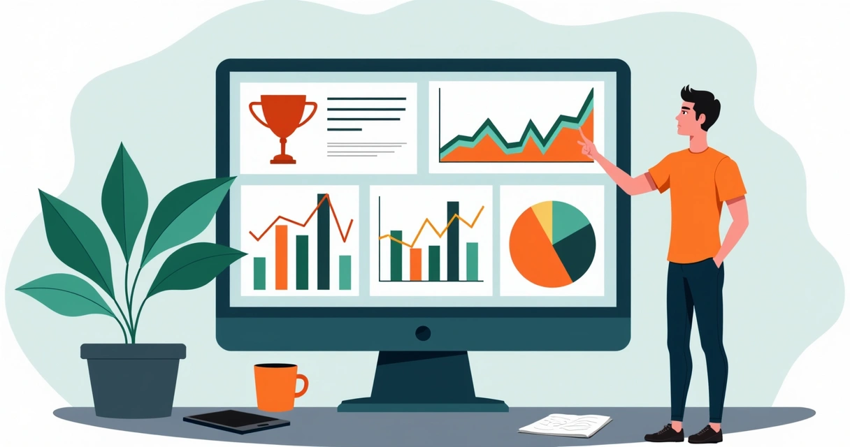 Gráfico digital mostrando análise de dados esportivos em tela grande