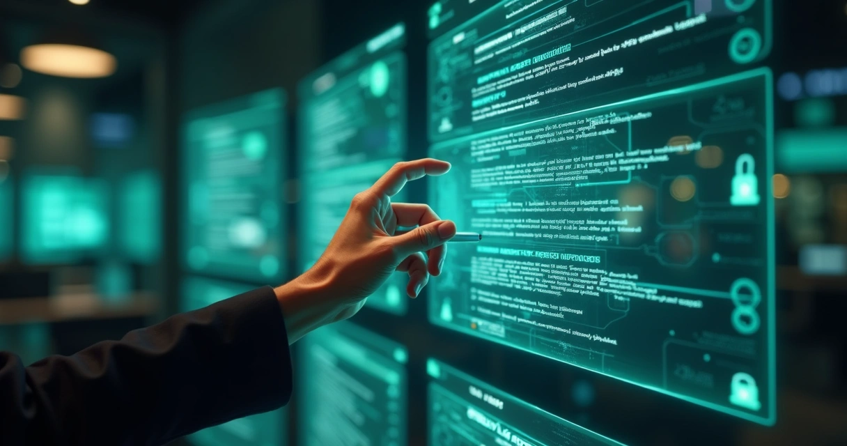 Tela digital mostra decisão judicial com destaque para análise tecnológica