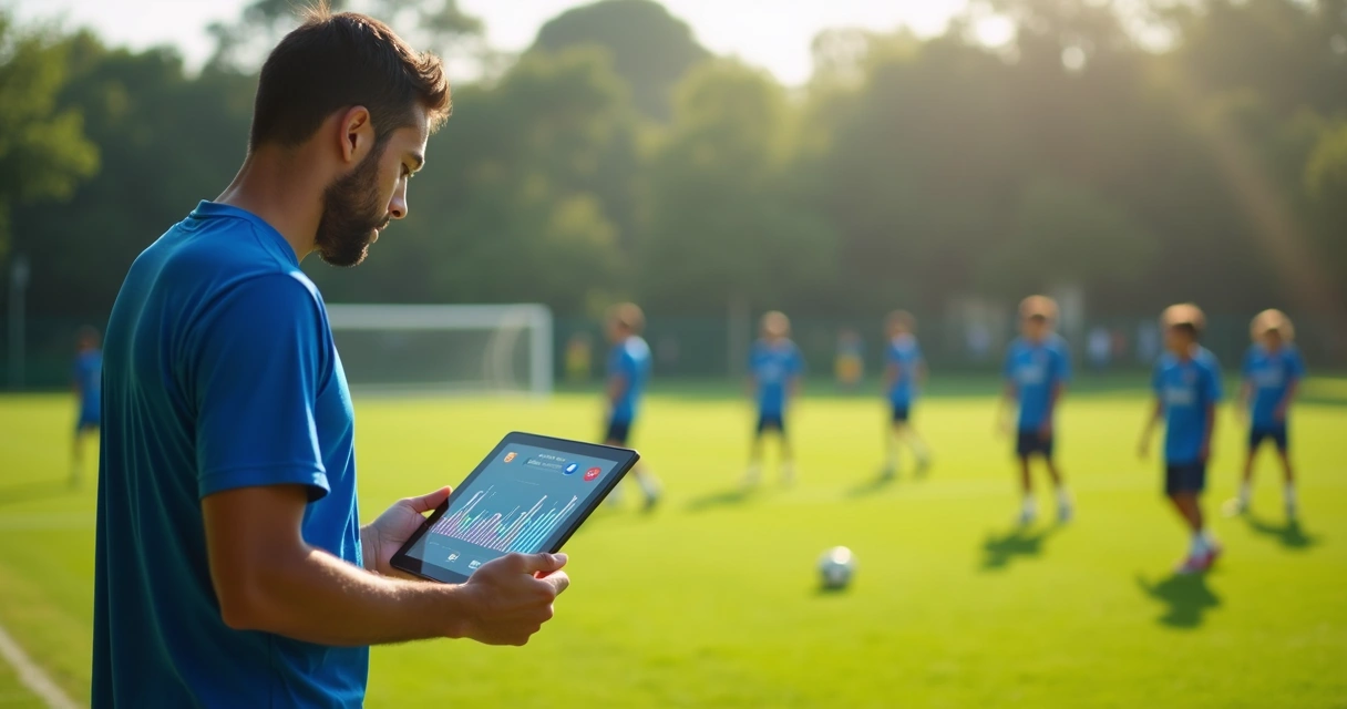 Análise de desempenho futebol base com tablet em campo aberto 