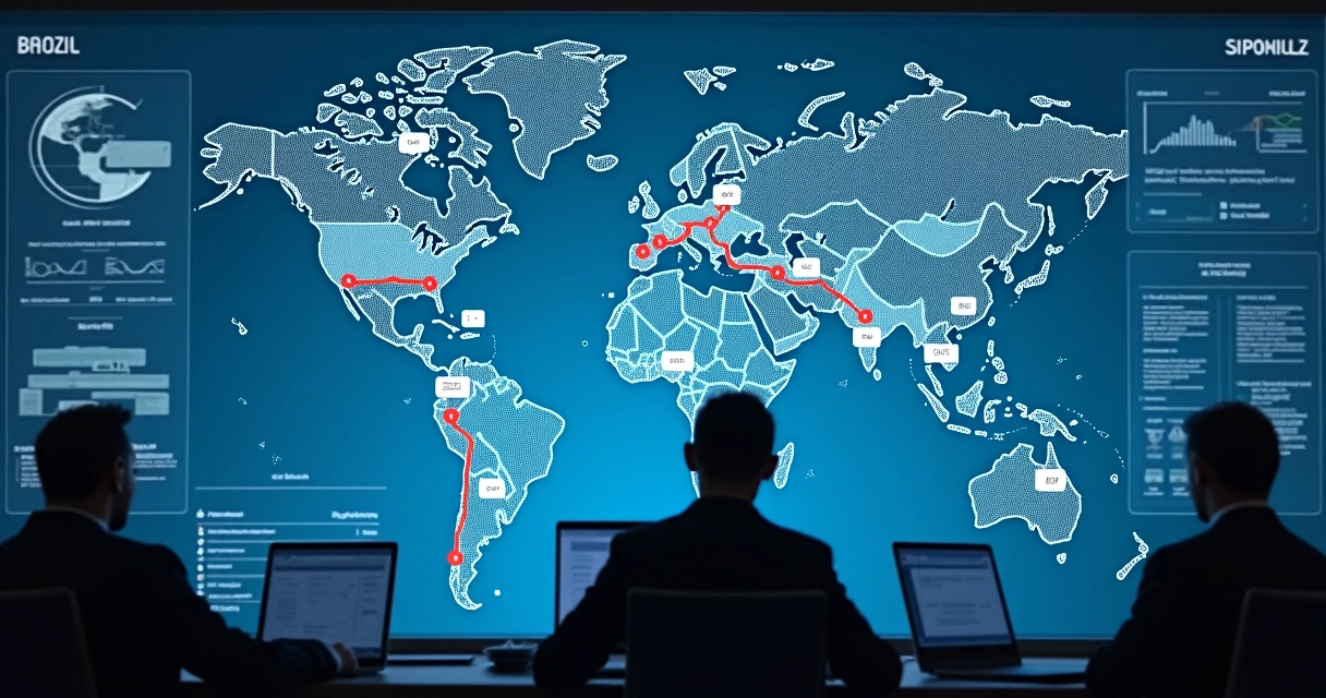 Análise de rotas de envio em painel digital