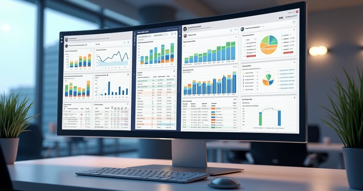 Telas de CRM mostrando análise de oportunidades em negociações