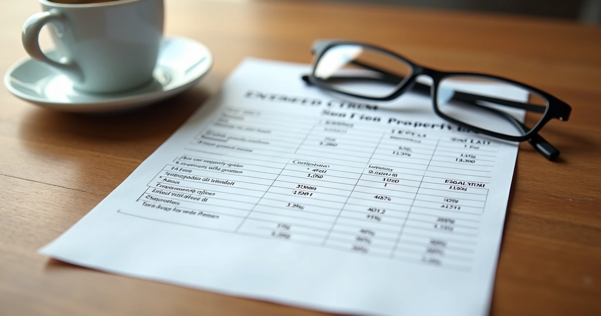 Tabela com análise comparativa de editais de imóveis em leilão 