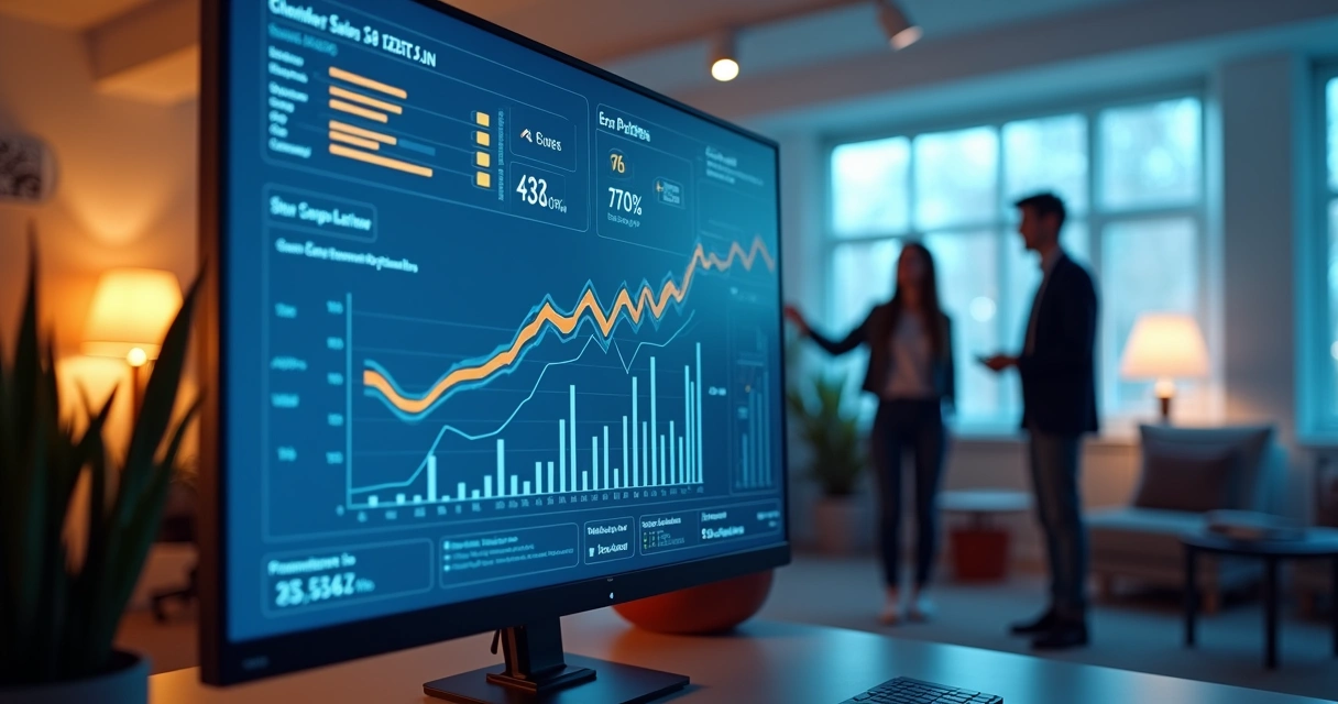Dashboard com gráficos mostrando análise de erros em vendas 