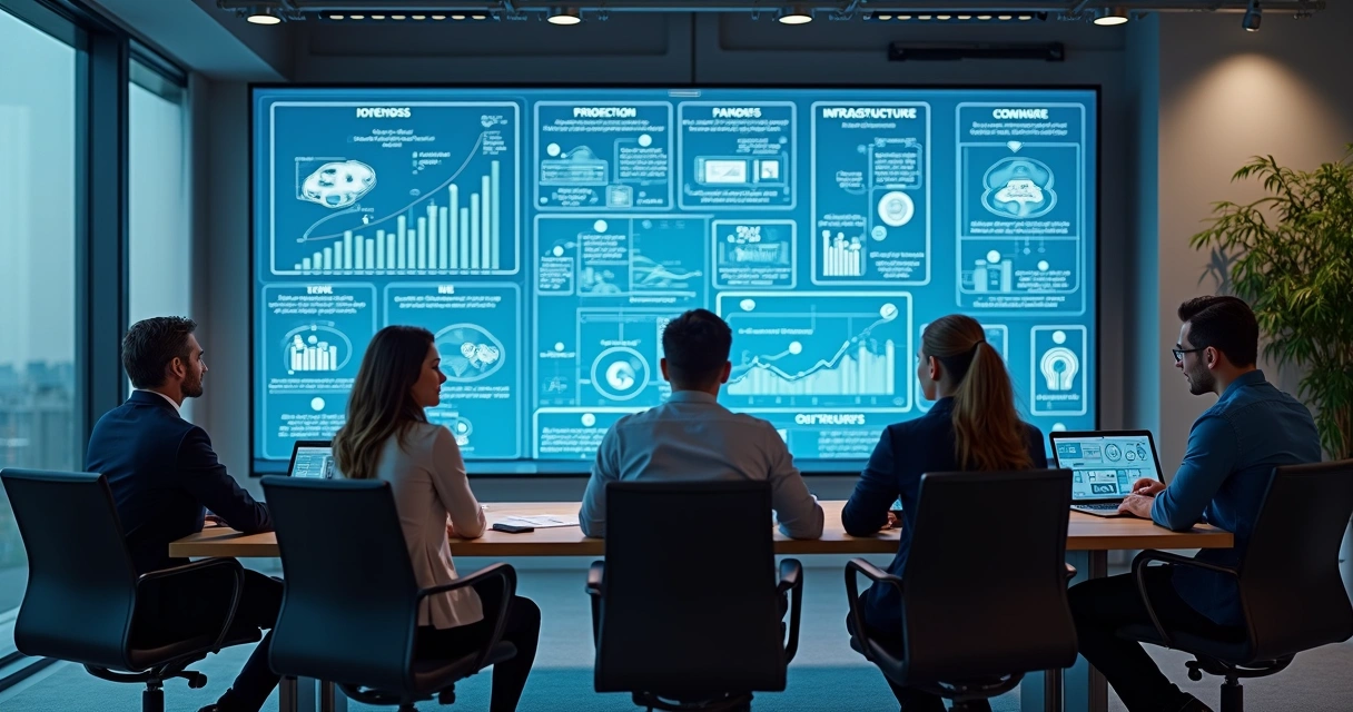 Equipe de TI analisando escalabilidade 