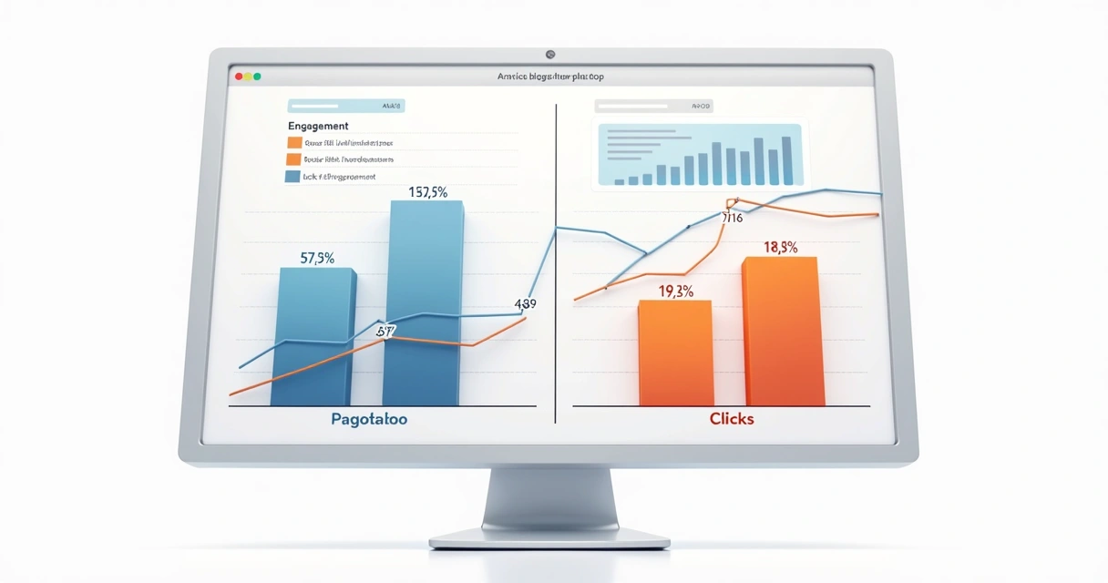 Gráfico mostrando resultados de teste A/B de thumbnails 