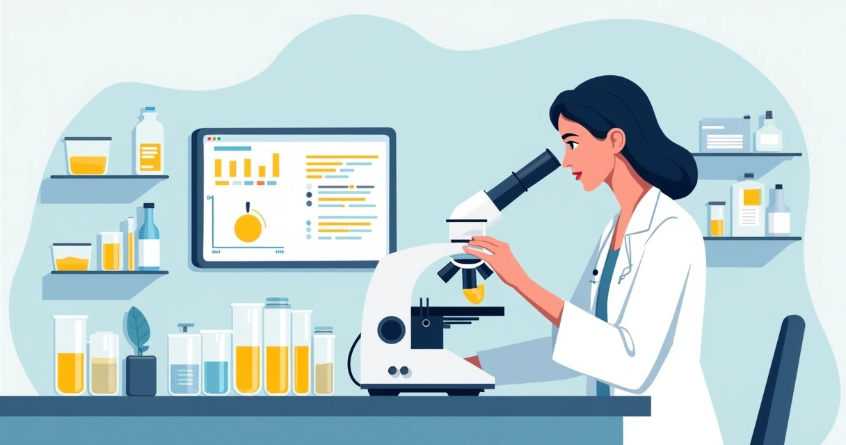 Como manejar corretamente a bacteriúria assintomática urinária 1 Profissional de saúde analisando amostra de urina ao microscópio