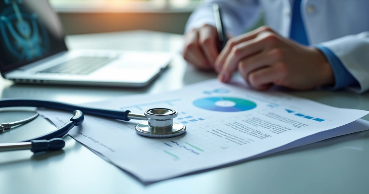 Médico analisando exames de saúde sexual masculina