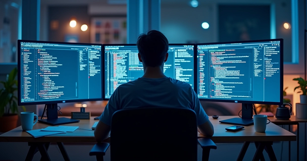 Profissional analisando falhas em dashboard de API 