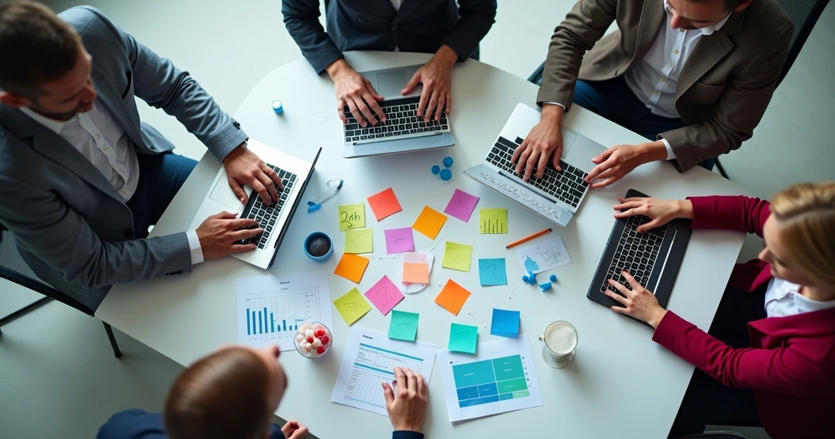 Equipe avaliando redundância de softwares SaaS em destaque 