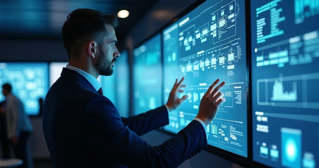 Analista de processos identificando gargalos no fluxo operacional digital.