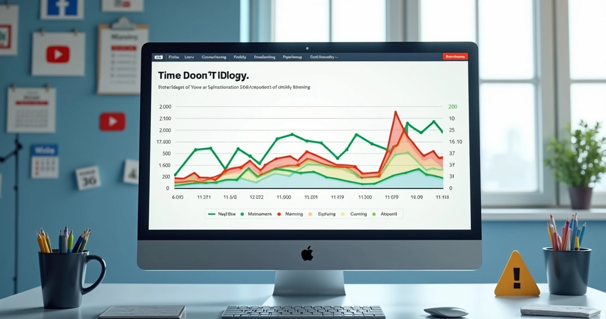 Gráfico de histórico reputacional do youtuber com linhas positivas e negativas 