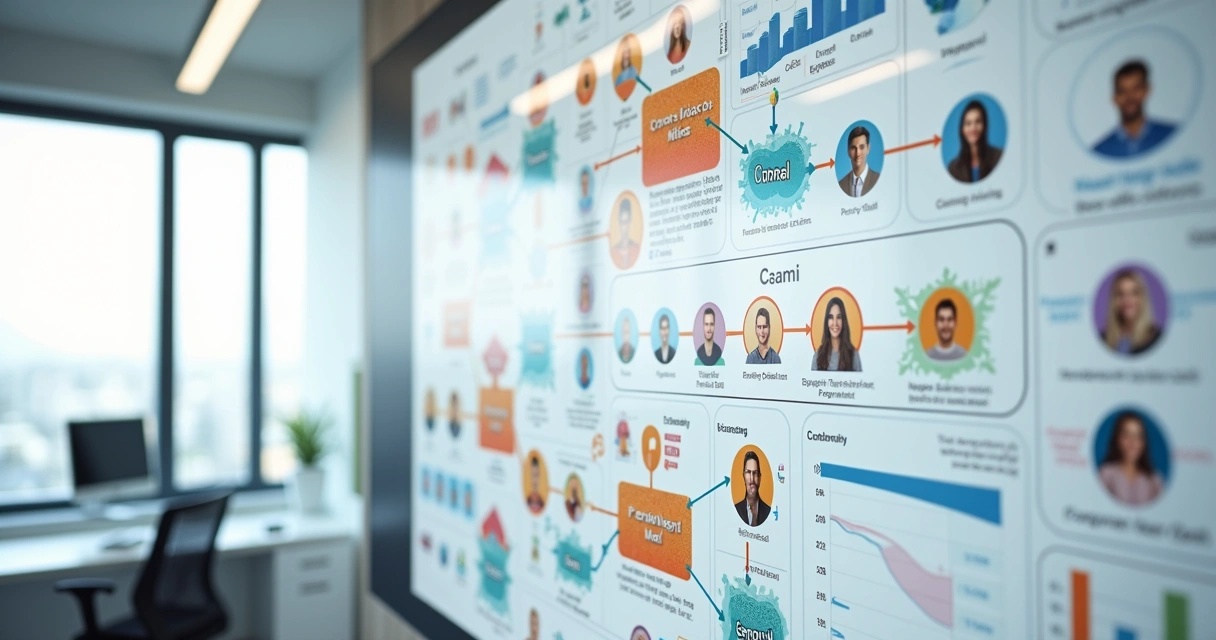 Dashboard de IA analisando perfis de clientes para imóveis