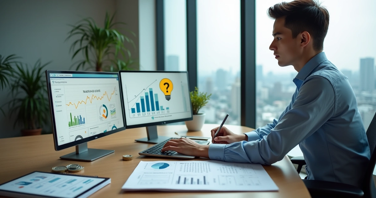 Empreendedor analisando se uma ideia de negócio pode dar lucro 