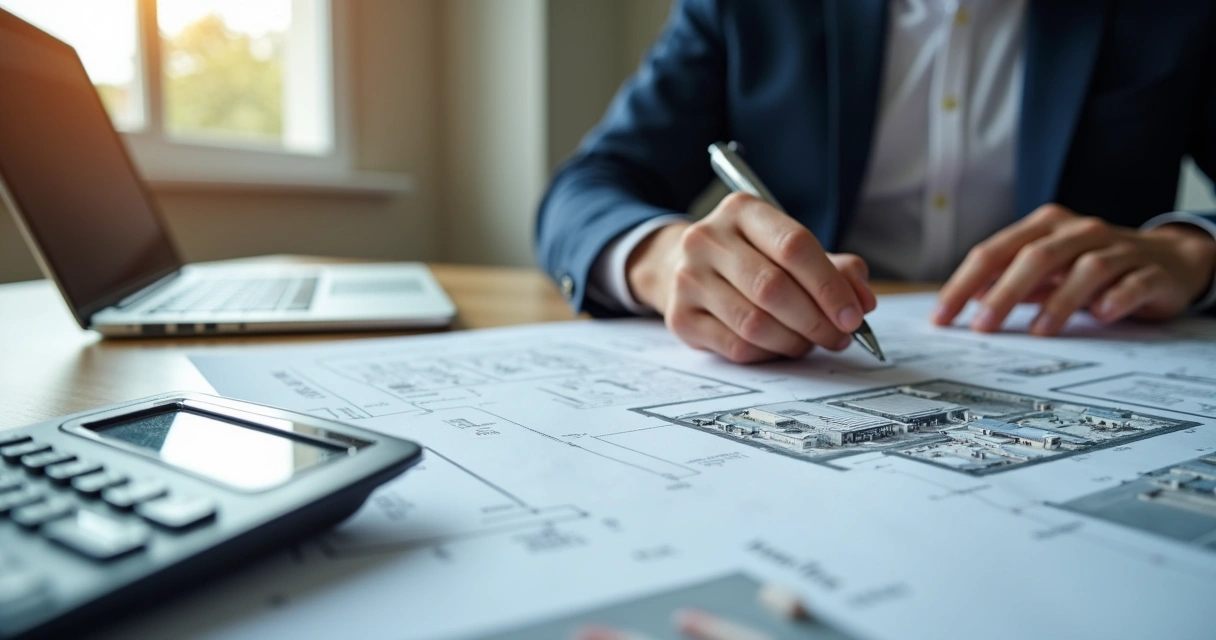 Investidor analisando imóvel industrial 