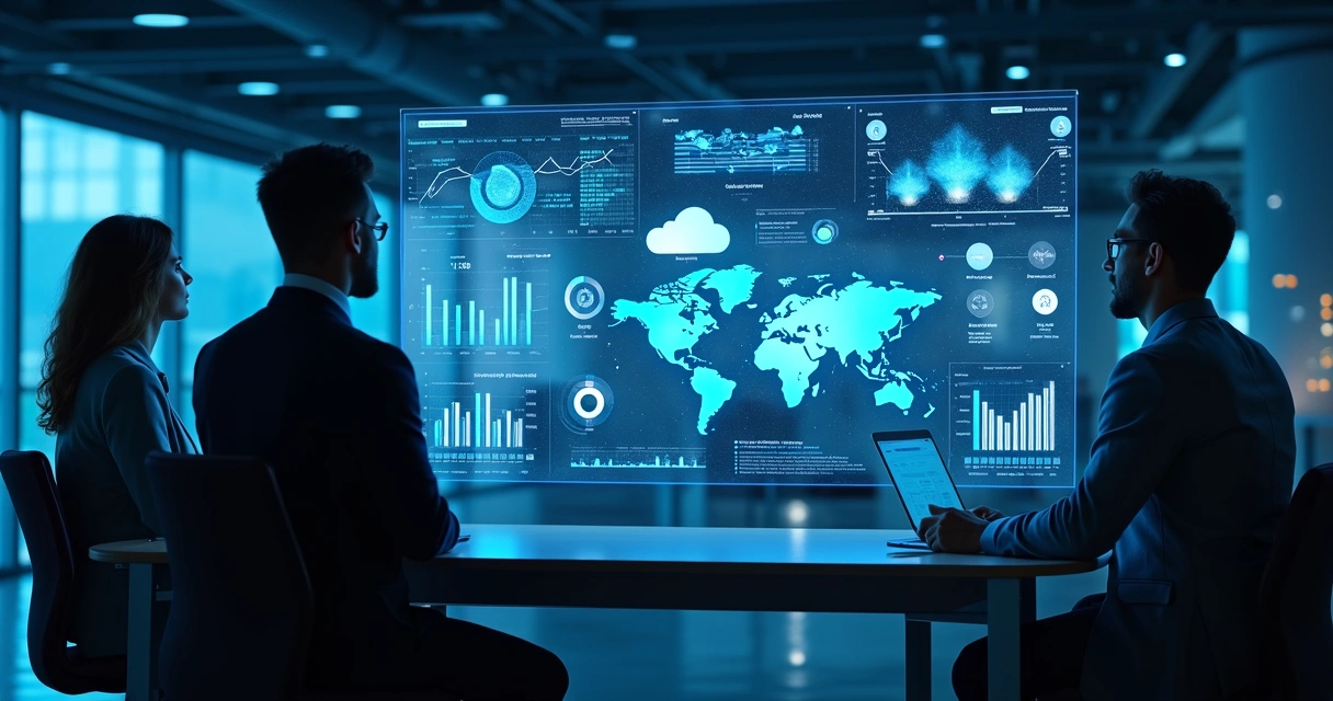 Análise de dados corporativos com inteligência artificial e nuvem 