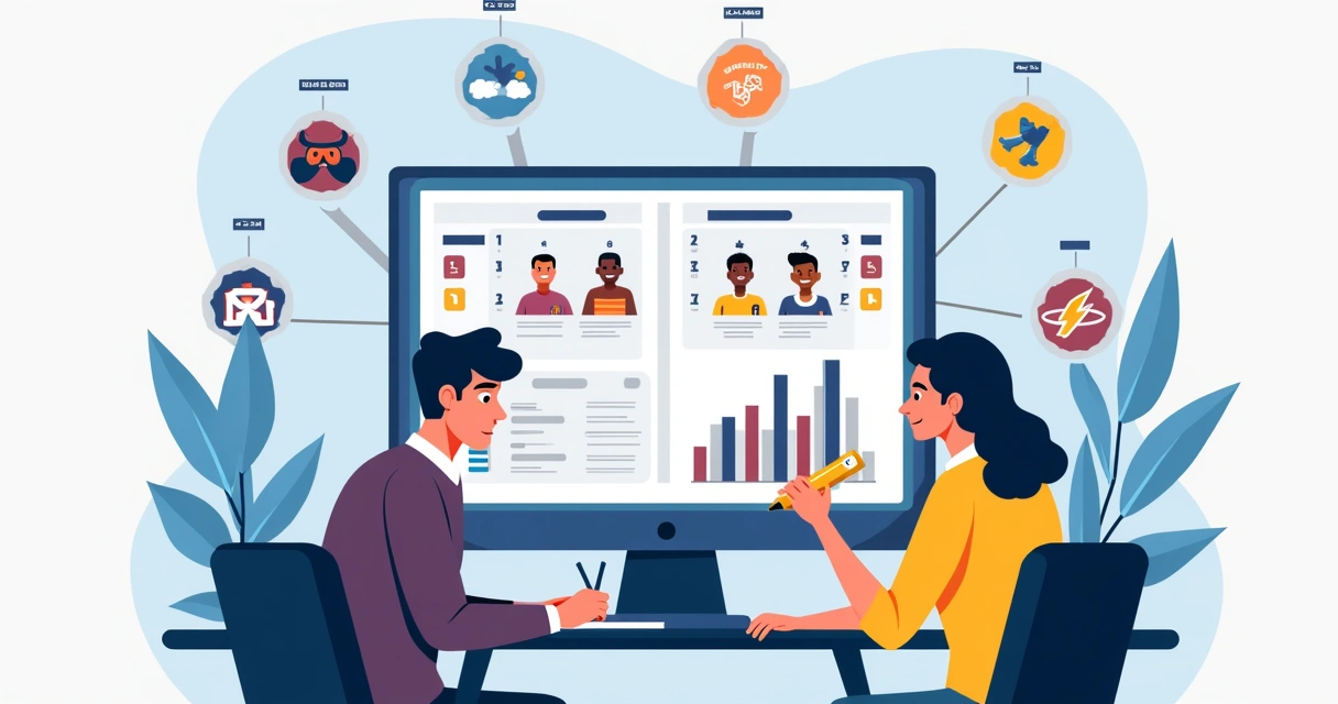 Gráfico de desempenho de duas equipes de futebol