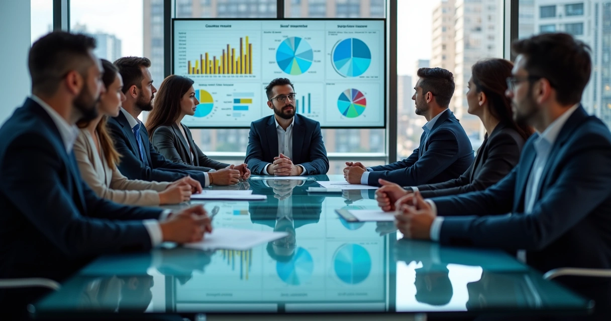 Equipe analisando dados para segmentar leads B2B 