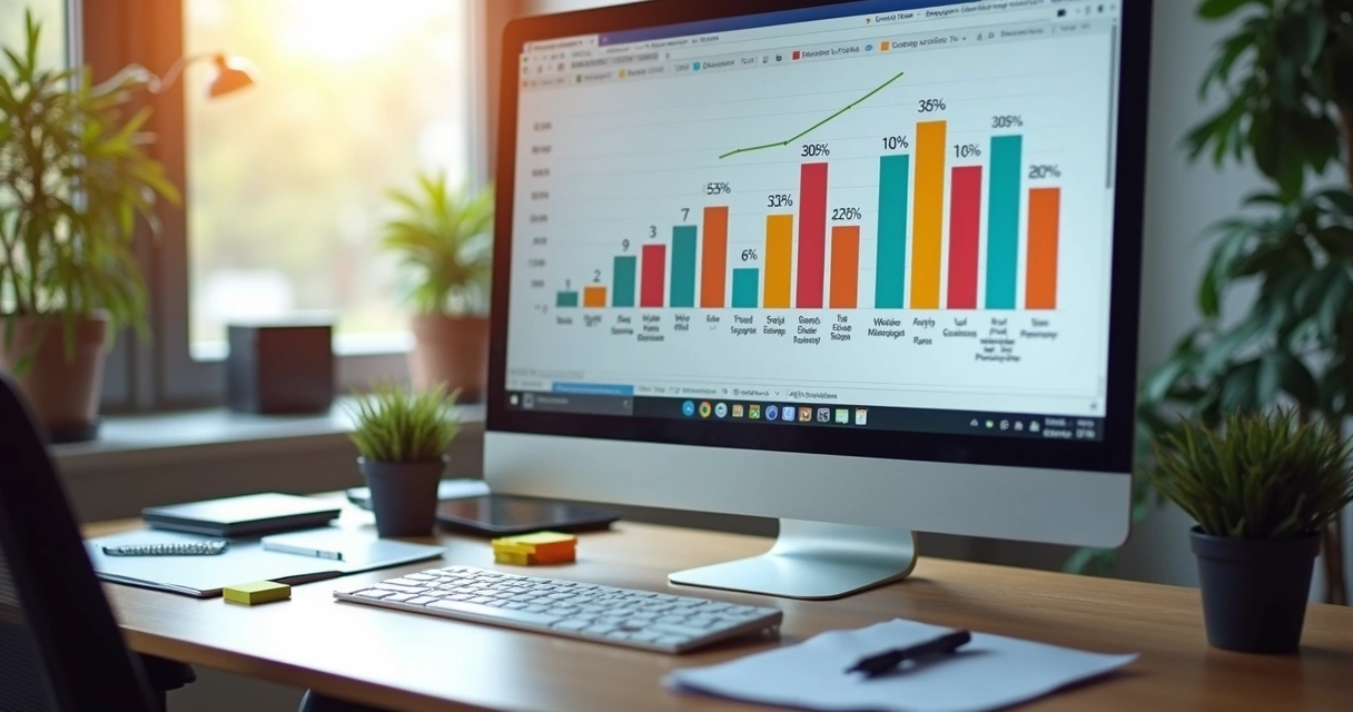 Gráfico de análise de lucratividade por produto em marketplace. 