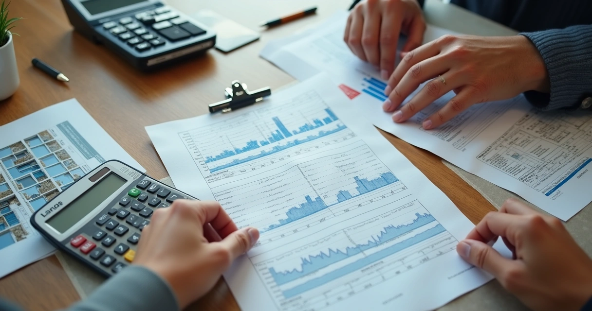 Análise de gráficos e tendências do mercado imobiliário