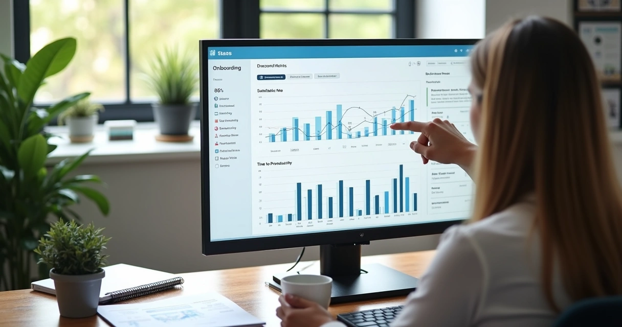 Dashboard com métricas de integração de pessoas 
