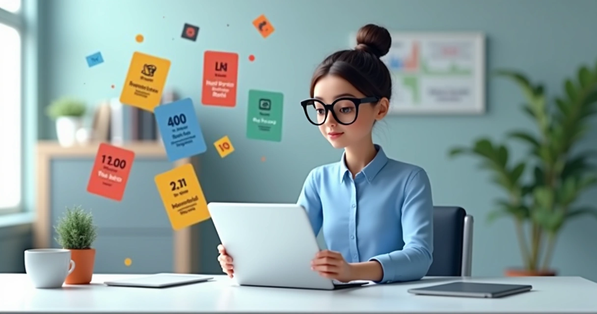 Tipos de comissionamento em agências digitais: modelos e práticas Gestor digital analisando diferentes modelos de comissão em um tablet