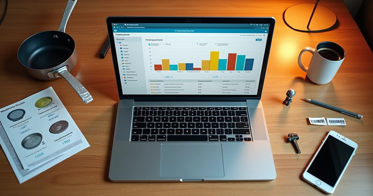 Notebook com gráficos de demanda e margens 