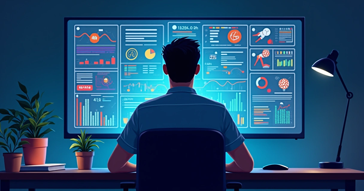 Pessoa analisando odds em tela digital iluminada 