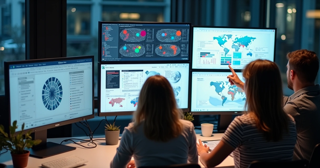 Análise de padrões de clientes em telas de computador com gráficos 