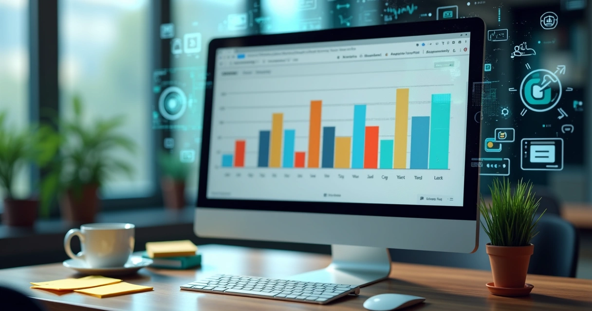 Gráfico de barras mostrando frequência de tarefas repetitivas ao longo de uma semana 