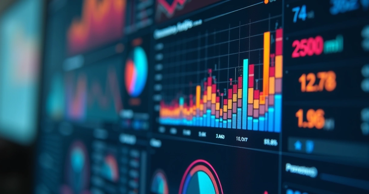 Previsão de inadimplência com gráficos e painéis financeiros 