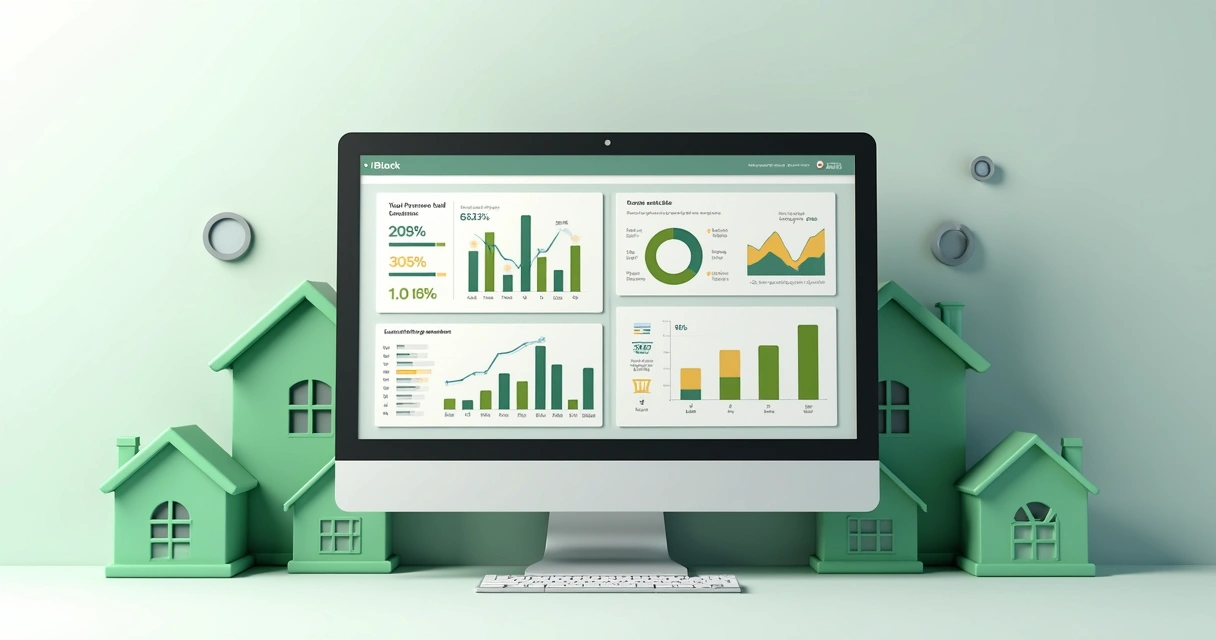 Gráfico de análise preditiva de leads imobiliários